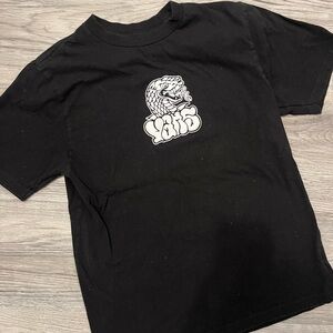 Vans Kids Black Graphic Tee with Dragon Design